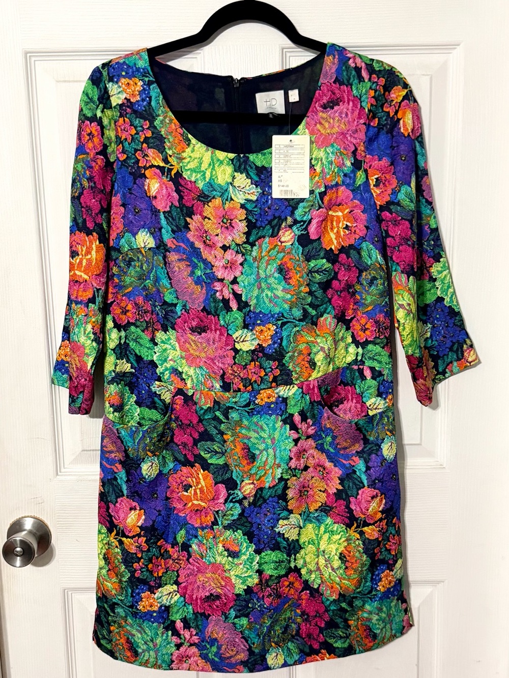 Anthropologie HD in Paris Tropicalist Floral Shift Dress, XS- NWT